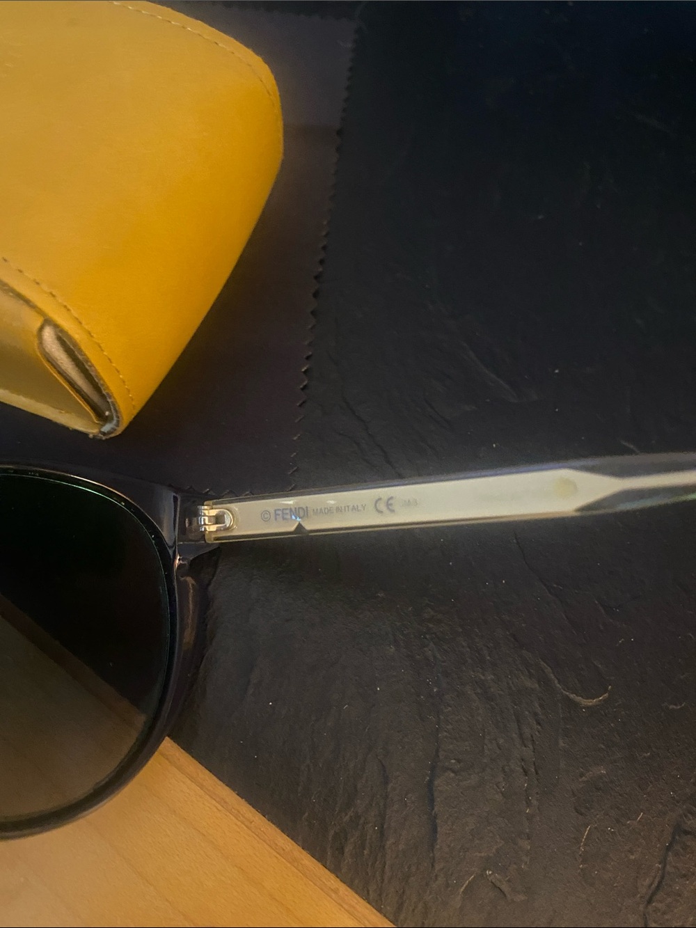 Fendi Black Round Sunglasses - Picture 7 of 8
